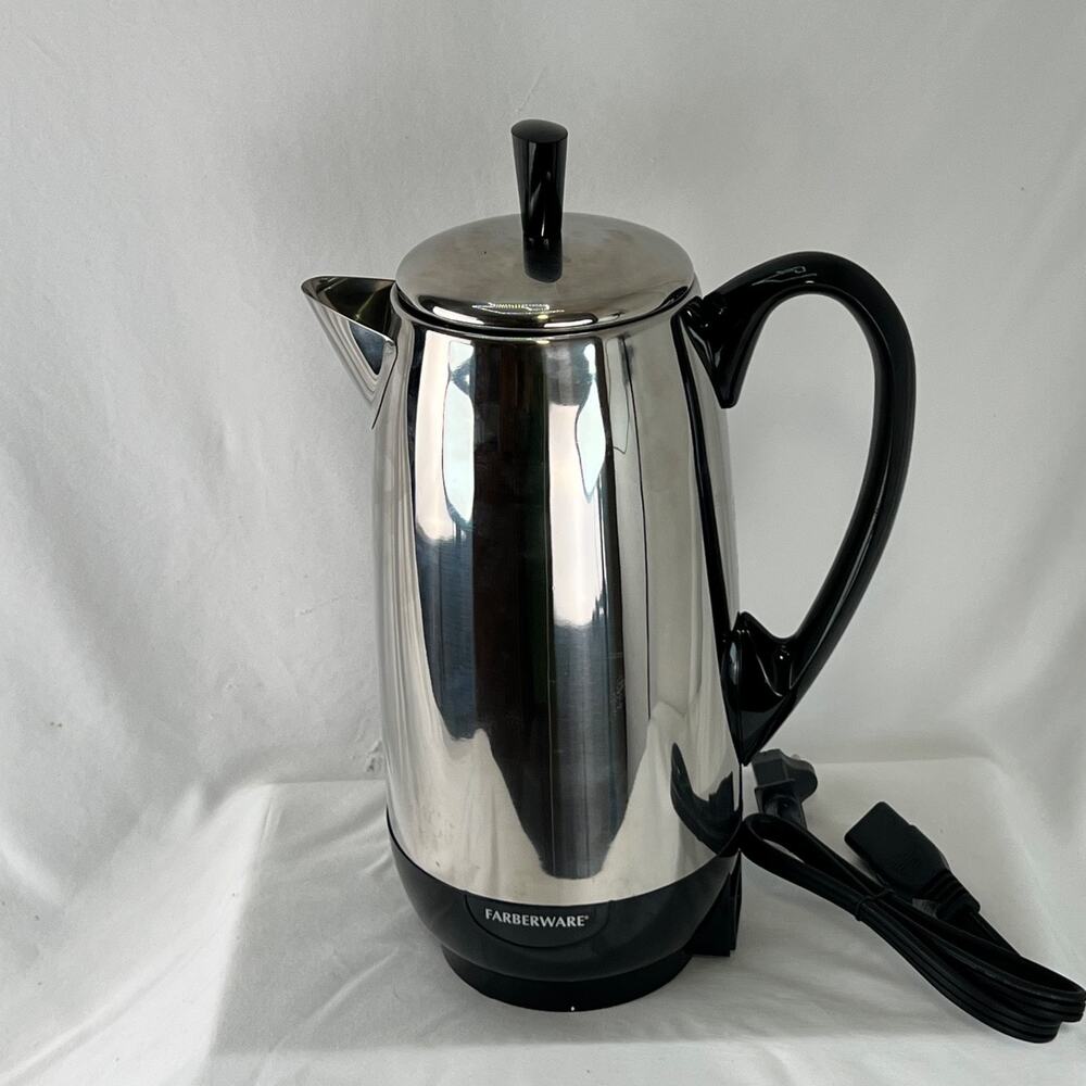 Farberware Superfast 12 Cup Percolator Coffee Maker Complete Tested EUC FCP240